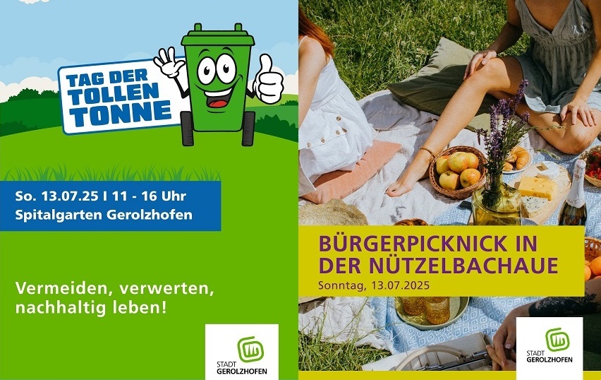 Diesen Sonntag in Gerolzhofen: Der Tag der Tollen Tonne und danach das Bürgerpicknick mit Livemusik