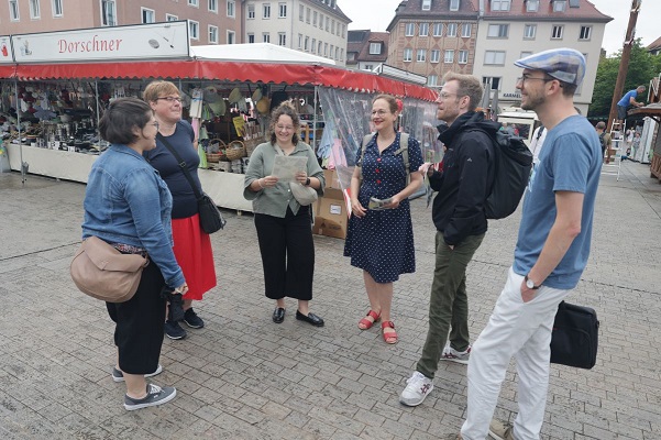 Katholikentags-Arbeitsgruppe „Eröffnungsabend“ nimmt bei Ortstermin den Unteren Markt in den Blick