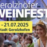 Mit dem Weinfest Gerolzhofen öffnet Frankens größte Weinstube vom 18. bis 21. Juli