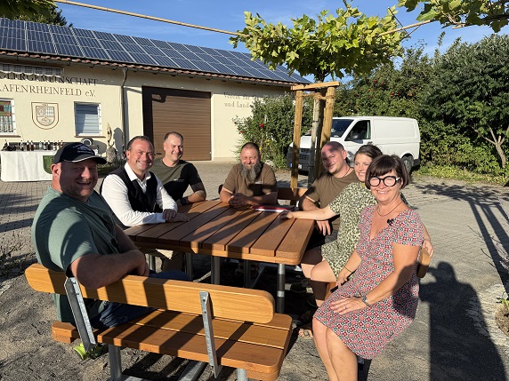 Das Regionalbudget macht´s möglich: Neuer Treffpunkt am Vereinsheim der Anglergemeinschaft Grafenrheinfeld