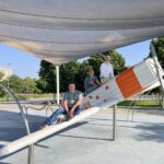 Das zur Landesgartenschau 2018 errichtete und sehr beliebte Spielflugzeug im Hubland hebt wieder ab