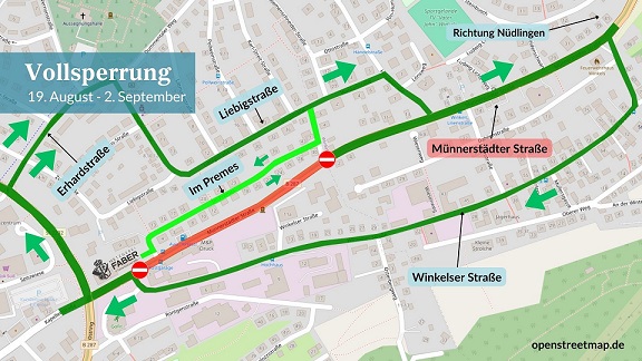 So wird der Verkehr in Bauabschnitt 2 umgeleitet: Die Münnerstädter Straße ist bald fertig saniert