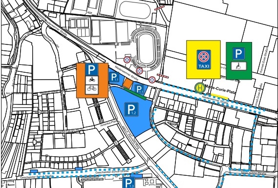 Wo kann man parken, wenn die Schnüdel am Sonntag Wehen Wiesbaden empfangen?