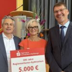 Regiomontanus-Gymnasium Haßfurt feiert 100-jähriges Bestehen: Sparkasse spendet 5000 Euro für neues Kreativzentrum