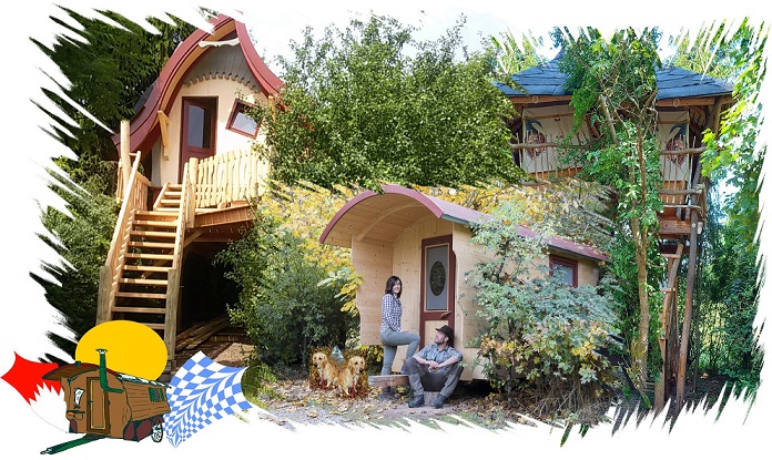Das Outdoorhotel der besonderen Art: Das fränkisch-bayerische Schäferwagenhotel
