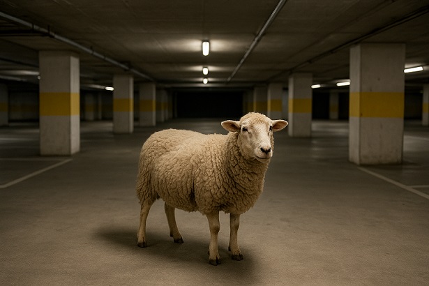 Schaf in der Tiefgarage einer Grombühler Klinik: Polizei fängt den tierischen Ausreißer ein