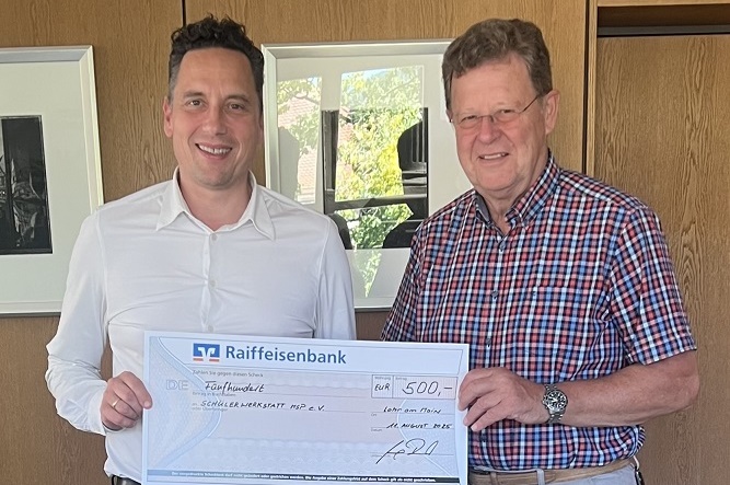 Die Stadt Lohr am Main unterstützt die „Schülerwerkstatt“ auch im kommenden Schuljahr