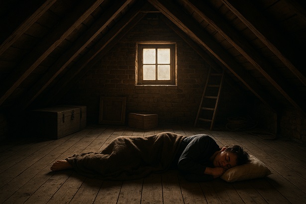 Stell´ Dir vor, auf Deinem Dachboden schläft eine fremde Person