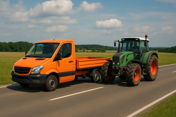 Mit Handy am Steuer, viel zu schnell und ohne Führerschein – Pritschenwagen überholt bei Gegenverkehr