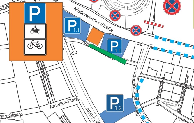 Da ist wohl ein Verkehrschaos programmiert: Auf dem Volksfestplatz kann man am Freitag nicht parken