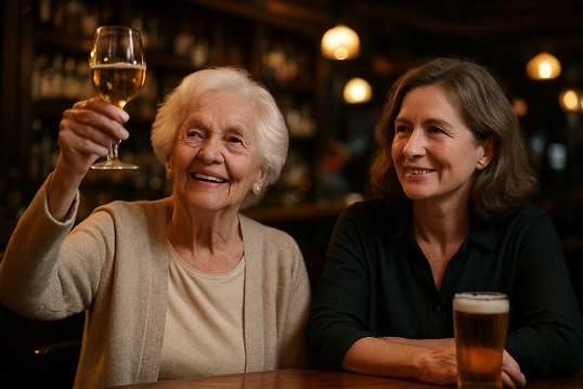 Alter schützt vor Promille und Körperverletzung nicht: Alkoholisierte 78-Jährige wirft in einer Bar mit einem Glas