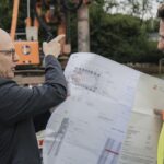 Fräsarbeiten im Zuge der Kanalsanierung: Projekt Stauraumkanal SKO 28 zwischen Kurhausstraße und Kläranlage