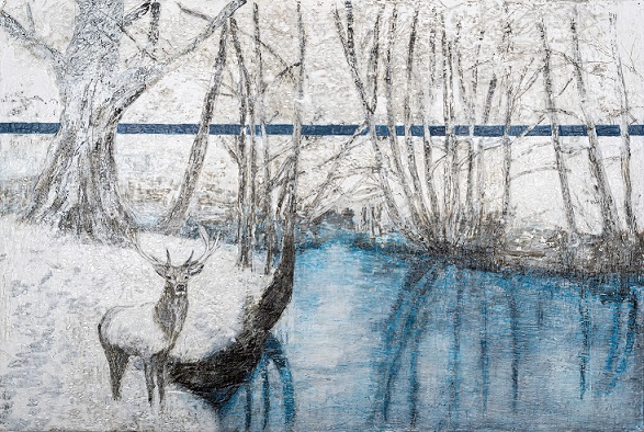 Ab 13. September: In Between im Marktheidenfelder Franck-Haus mit Zeichnungen in Wachs von Heike Jeschonnek aus Berlin