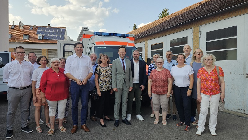 BRK probt den Katastrophenschutz: SPD Kreis- und Stadtratsfraktionen informieren sich beim Roten Kreuz