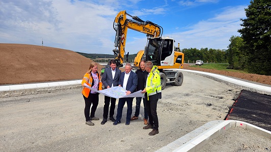 Kreisverkehr Langendorf: Bereits Ende Dezember könnte die Baumaßnahme abgeschlossen sein