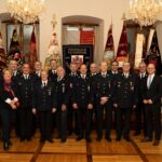 Feuerwehrempfang der Stadt Bad Kissingen: Oberbürgermeister Dr. Dirk Vogel und Staatssekretär Sandro Kirchner würdigten langjähriges Engagement