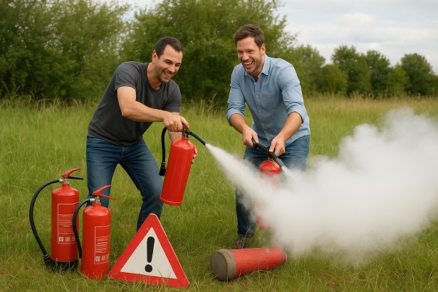 Täter gestellt, Geschädigte gesucht: Macht es echt Spaß, Feuerlöscher zu klauen und sie sinnlos zu entleeren?