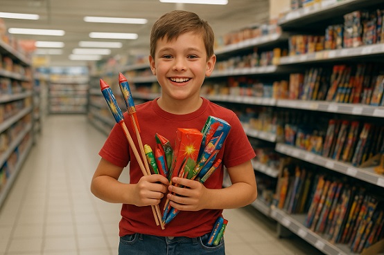 Früh übt sich: Zehnjähriger, der heiß ist auf Feuerwerkskörper, wird beim Ladendiebstahl erwischt