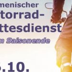 Motorradgottesdienst zum Ende der Saison bei St. Michael Schweinfurt