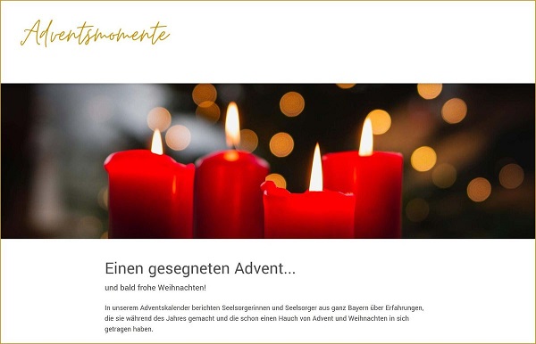 Online-Adventskalender: Geschichten zum Nachdenken – nicht nur im Dezember