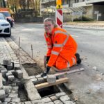 Premiere auf der Straße: Hannah Stang ist die erste Auszubildende zur Straßenwärterin im Landkreis Würzburg