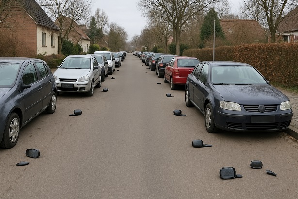 Außenspiegel abgetreten: Unbekannter beschädigt mindestens 12 Autos im Haßfurter Stadtteil Sylbach
