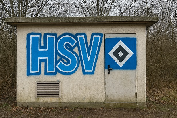 Fußballfan nach Sachbeschädigung gestellt: Er und weitere Personen beschädigten ein Trafohäuschen mit HSV-Schmierereien
