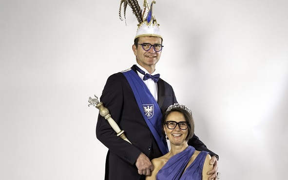 Sie baut Träume und er jagt das Wild: Das neue Schweinfurter Prinzenpaar heißt Sandra I. und Martin II. 