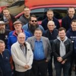 Insgesamt 38 Teilnehmende beim jährlichen Interkommunalen Austauschgespräch für Fährpersonal der Mainfähren in Nordheim