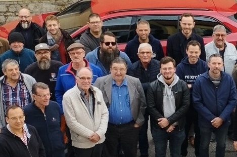 Insgesamt 38 Teilnehmende beim jährlichen Interkommunalen Austauschgespräch für Fährpersonal der Mainfähren in Nordheim