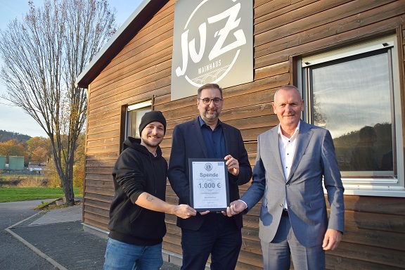 Lions Club spendet 1000 Euro für die Jugendarbeit im JUZ MainHaus in Marktheidenfeld