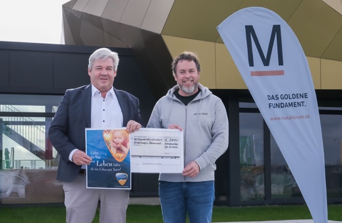 Ein Zeichen für Mitmenschlichkeit und bleibende Werte: Metallorum spendet an das Kinderhospiz Sternenzelt Mainfranken e.V.
