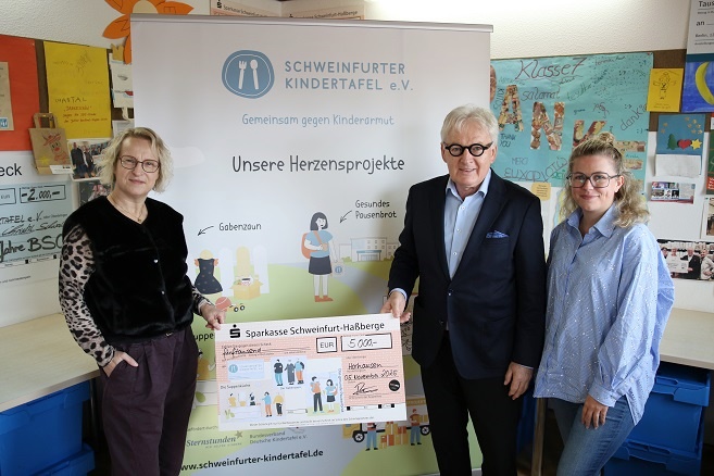 Eine tolle Spende: NEWO-Bau aus Horhausen übergab 5.000 Euro für die Schweinfurter Kindertafel