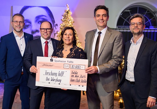 Lions Club Fulda spendet 10.000 Euro an die Stiftung „Forschung hilft“ am Uniklinikum Würzburg