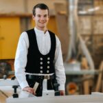 David Pfadler von der Zimmerei Steinmetz aus Uffenheim ist bayerischer Landessieger im Zimmererhandwerk