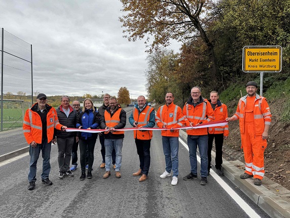Verkehr frei: Die Kreisstraße WÜ 57 zwischen Obereisenheim und Wipfeld wurde erfolgreich saniert