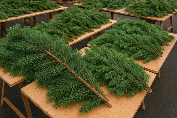 Wie wär´s mit Tanne oder Kiefer? Traditioneller Wedelverkauf verschiedener Nadelbäume des städtischen Forstamtes