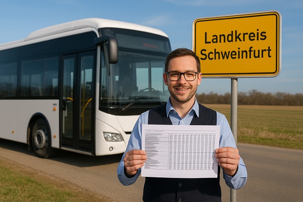 Aktualisierte Fahrpläne beachten: Am 15. Dezember startet der neue ÖPNV im Landkreis Schweinfurt