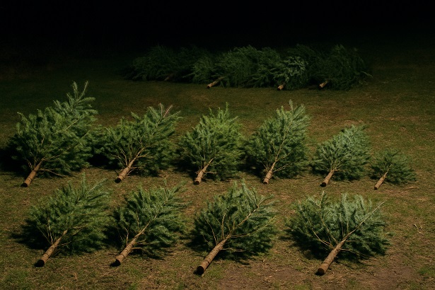 Weihnachten kann kommen: Unbekannter Täter fällte 15 Christbäume und entwendete zehn davon