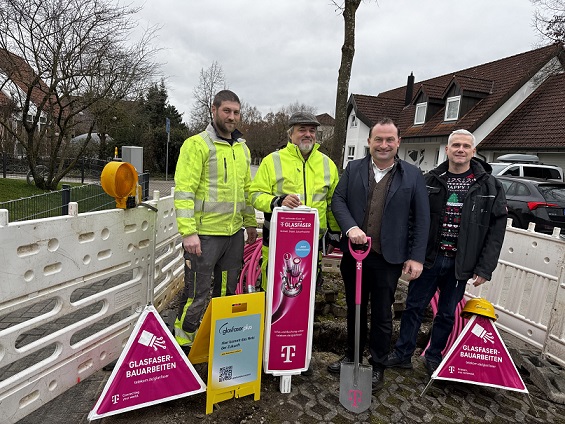 Der Glasfaserausbau für rund 1.660 Haushalte in Grafenrheinfeld ist nun offiziell gestartet