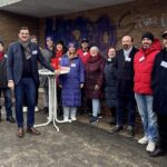 SPD-Oberbürgermeister-Kandidat Ralf Hofmann und Team sind diesmal unterwegs im Stadtteil Bellevue