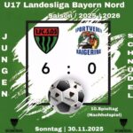 U17 geht siegreich in die Winterpause: Auch im 11. Spiel hintereinander sind die Jungschnüdel nicht zu schlagen.