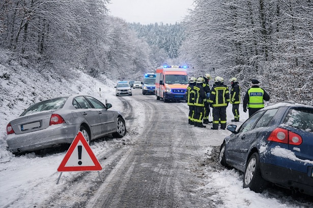Wenige Glätteunfälle im Bereich Main-Rhön: Glücklicherweise wurde niemand verletzt