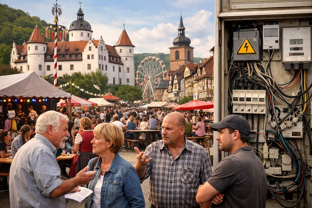 Über die Stadtfeste und die Stromversorgung in der Lohrer Innenstadt wird gerade heftig diskutiert