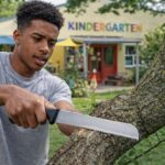 Ungewöhnliche Gartenarbeiten mit einem Messer lösen Polizeieinsatz aus – doch das Missverständnis war schnell geklärt