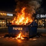 Beim Brand eines Müllcontainers war die Feuerwehr schnell vor Ort