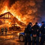Vorsätzliche Brandstiftung als Ursache: Der Scheunenbrand in Eyrichshof führte zur Festnahme des 26 Jahre alten mutmaßlichen Täters