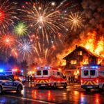 Brand im Mehrfamilienhaus, Waffen und Munition bei Einbruch in Einfamilienhaus entwendet