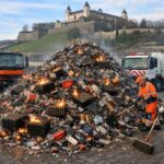 Silvesterbilanz der Würzburger Stadtreiniger: Über 6000 Kilogramm Kehrgut, vereinzelt brennende Feuerwerksbatterien