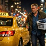 Randalierer schlägt mit einer Flasche und einem Wäschekorb die Heckscheibe eines Taxis ein und beleidigt den Fahrer